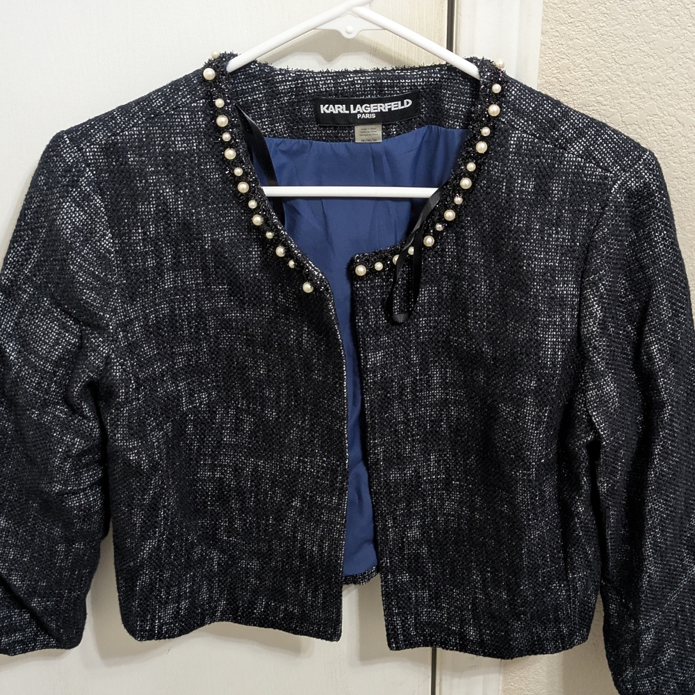 Karl Lagerfeld Black Women's Jacket